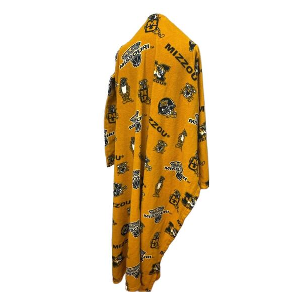 Mizzou University Columbia Missouri Soft Fleece Snuggie Cuddle Sleeved Blanket - Picture 4 of 5